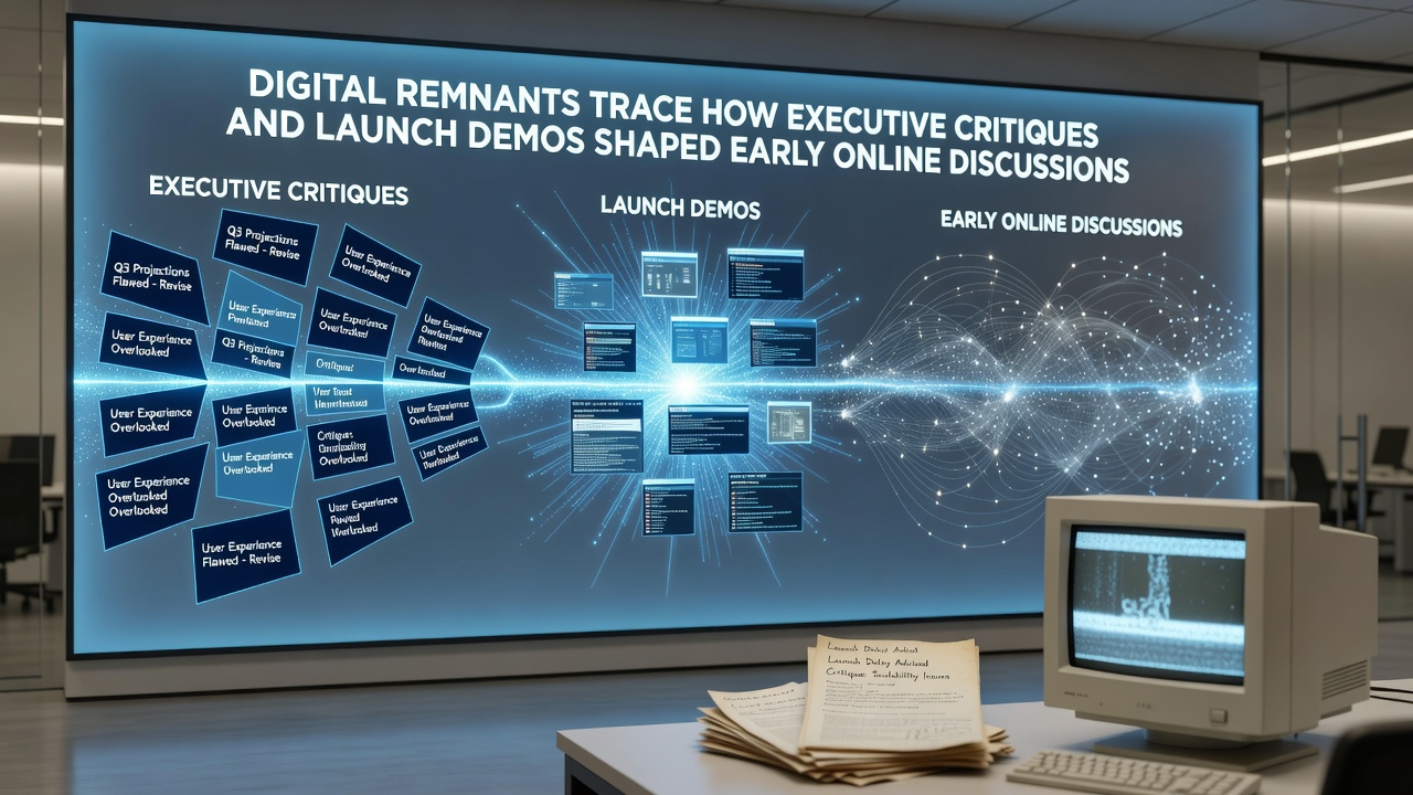 Timeline visualization of online discussion peaks tied to specific executive comments and Vita versus 3DS demo releases in 2011